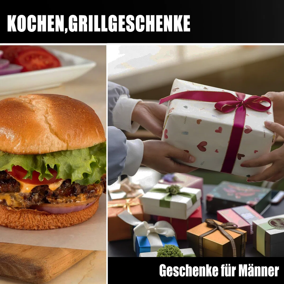 STEVEN-BULL S Smash Burgerpresse, Edelstahl Burger Smasher, Lustige Burgerpresse, Männer Geschenke,Papa Geschenk