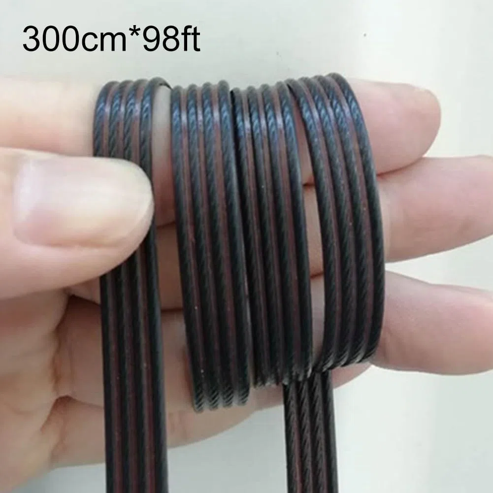 300 cm Kunststoff-Rattan-Flechtband 8 mm für flaches Weidengeflecht, geeignet für Reparaturen an Gartenmöbeln und Korbflechterei, Braun