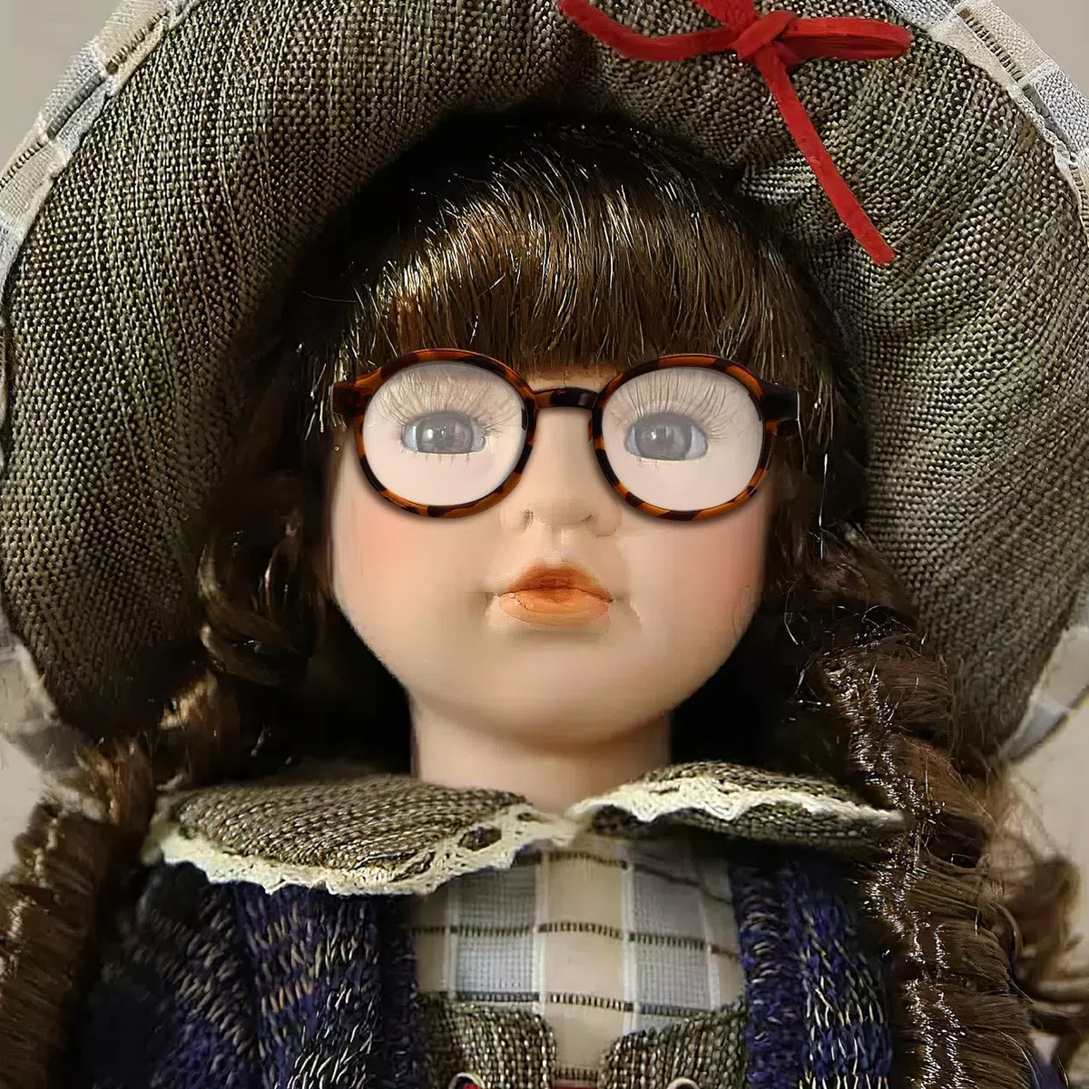 SHINEOFI Mini-Puppenbrille 6 Stück Puppenzubehör Mit Transparenten Gläsern Kostümbrillen Für Baumwollpuppen Plüschtiere Und Puppenhauszubehör Dekoratives Mini-Accessoire