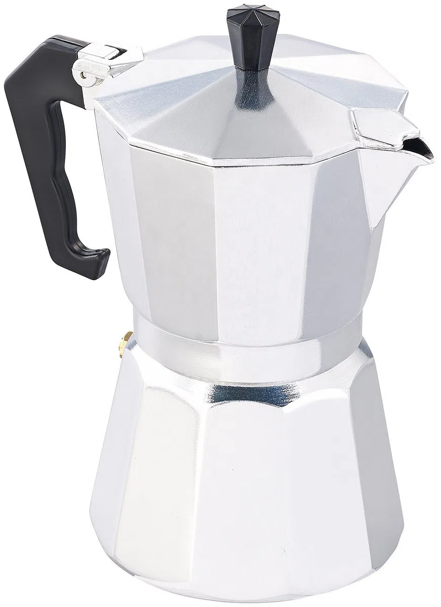 Espressokanne: Espressokocher für 6 Tassen; für Induktions-Herde geeignet; 300 ml (Espressomaschinen, Espressokanne Induktion, Mokka)