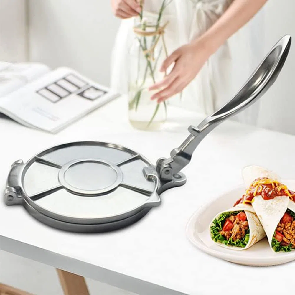 Doumneou KüChe Tortilla Hersteller Presse Teig Fleischpresse Backen Formen Werkzeug Teile Tortilla PfannkuchenKuchen Werkzeug Teile Backen ZubehöR Teile