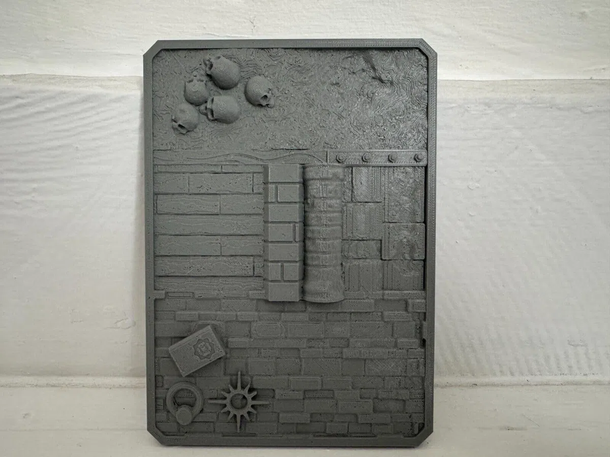 Dry Brush Texture Palette für trockenes Bürsten, Fantasy-Thema, Tischplatte, Miniatur-Gaming – 3D-Druck