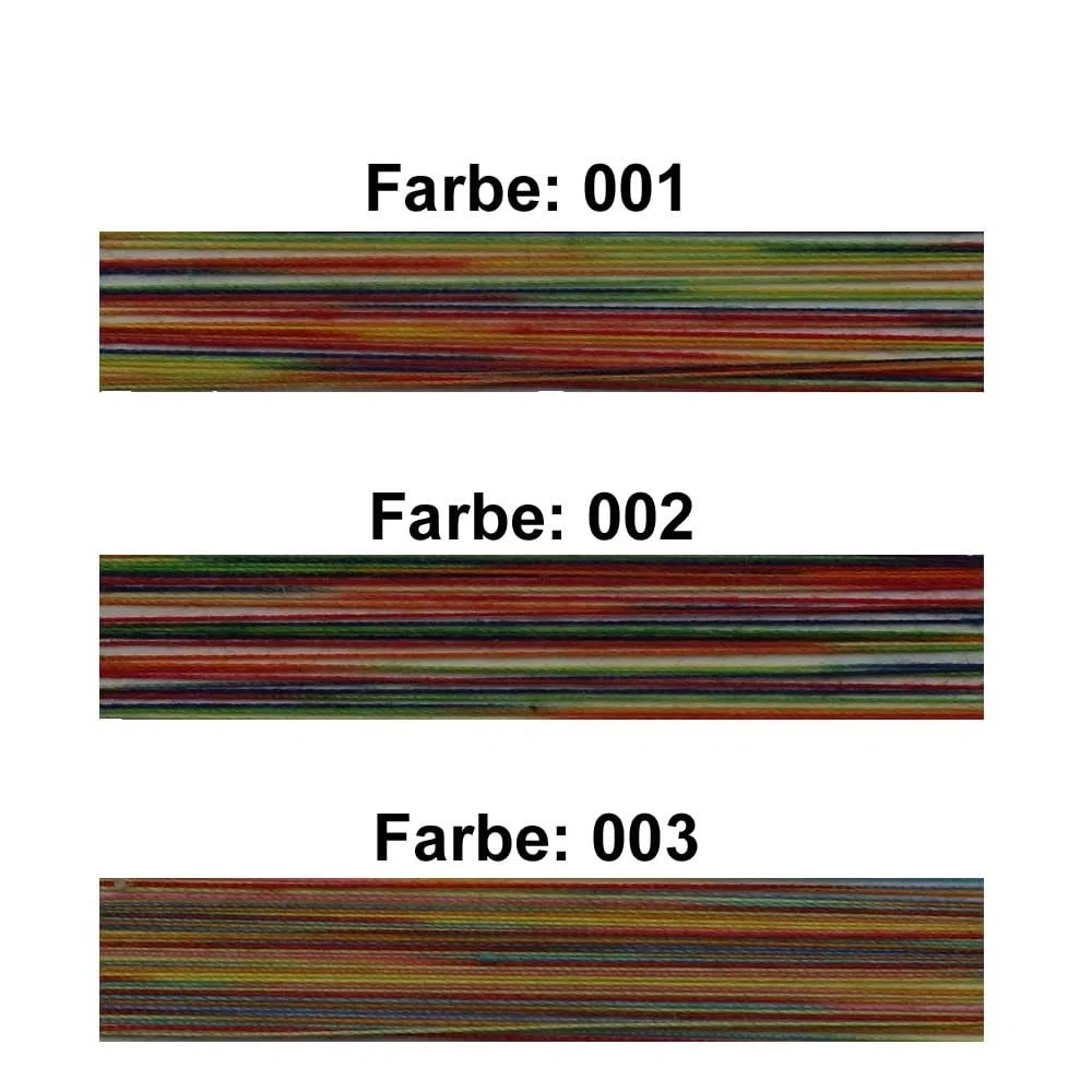 Schneidereibedarf Werner Multicolor Overlock-Nähgarn/Overlockgarn, 100% Polyester, 40/2 Stärke, 3.000 Yard (2.743 Meter), für alle Stoffe (4, C)