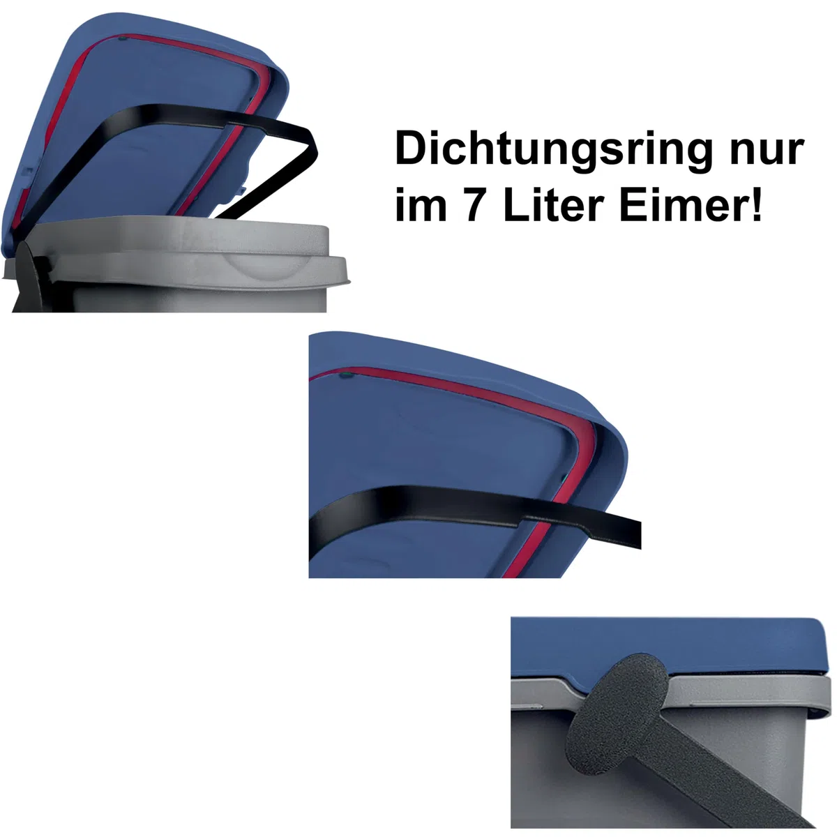 Windeleimer Geruchsdicht 7 Liter Gelb Küche Verschließbar, Bio Mülleimer Klein, Komposteimer, Eimer mit Deckel, Abfalleimer, Trash Bin, Biomüll, Kleiner Mülleimer mit Deckel
