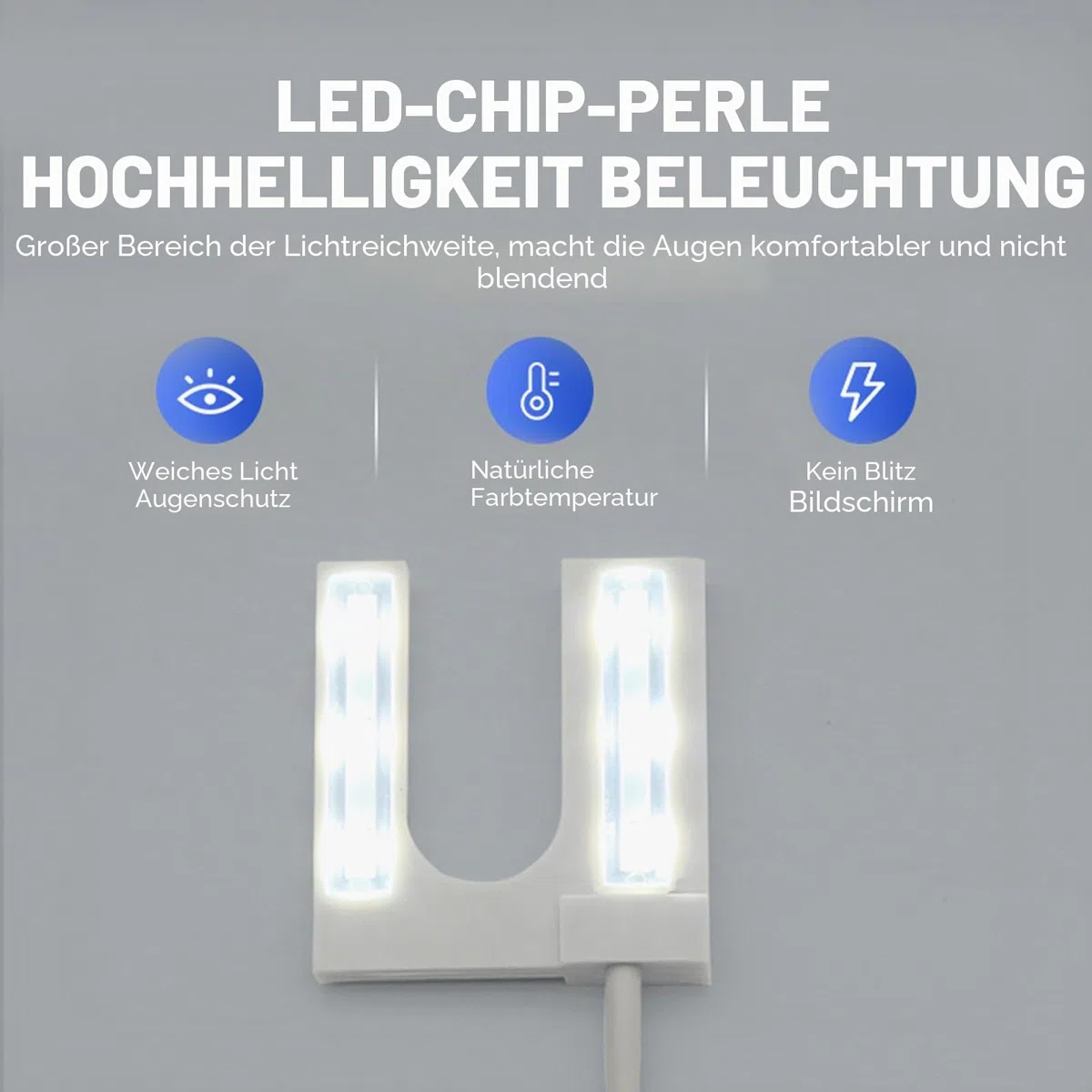Nähmaschinenlicht, LED-Licht Flexible Schwanenhalslampe mit magnetischer Befestigungsbasis für Handwerk, Nähmaschine 110-265V EU-Stecker
