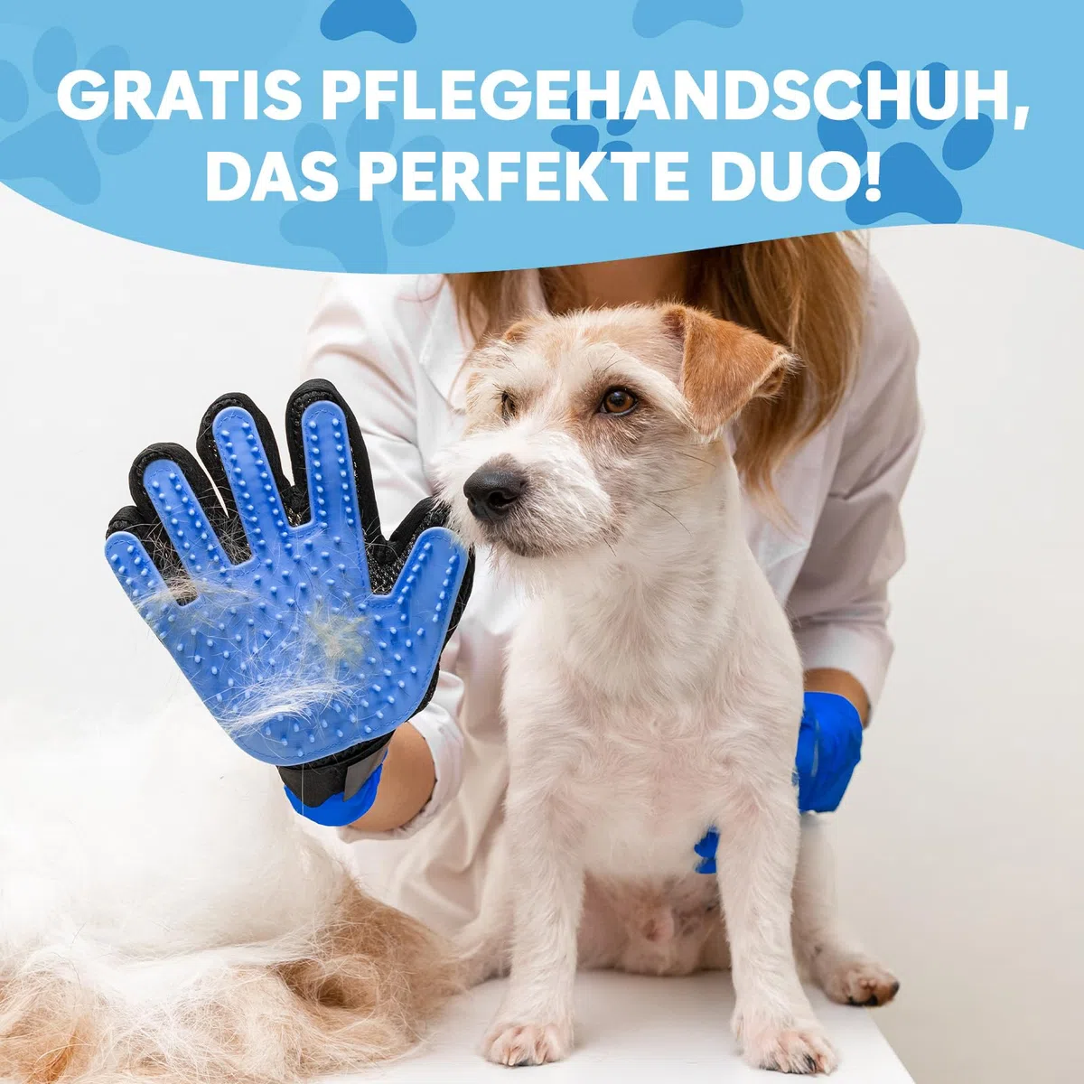 Carpet Rake - Fellfeger Besen – Pet Hair Remover für Teppich & Möbel – Gummibesen mit Stiel – Hundehaare Entfernen – Teppich Bürste für Tierhaare – Fellfeger für Teppiche & Böden