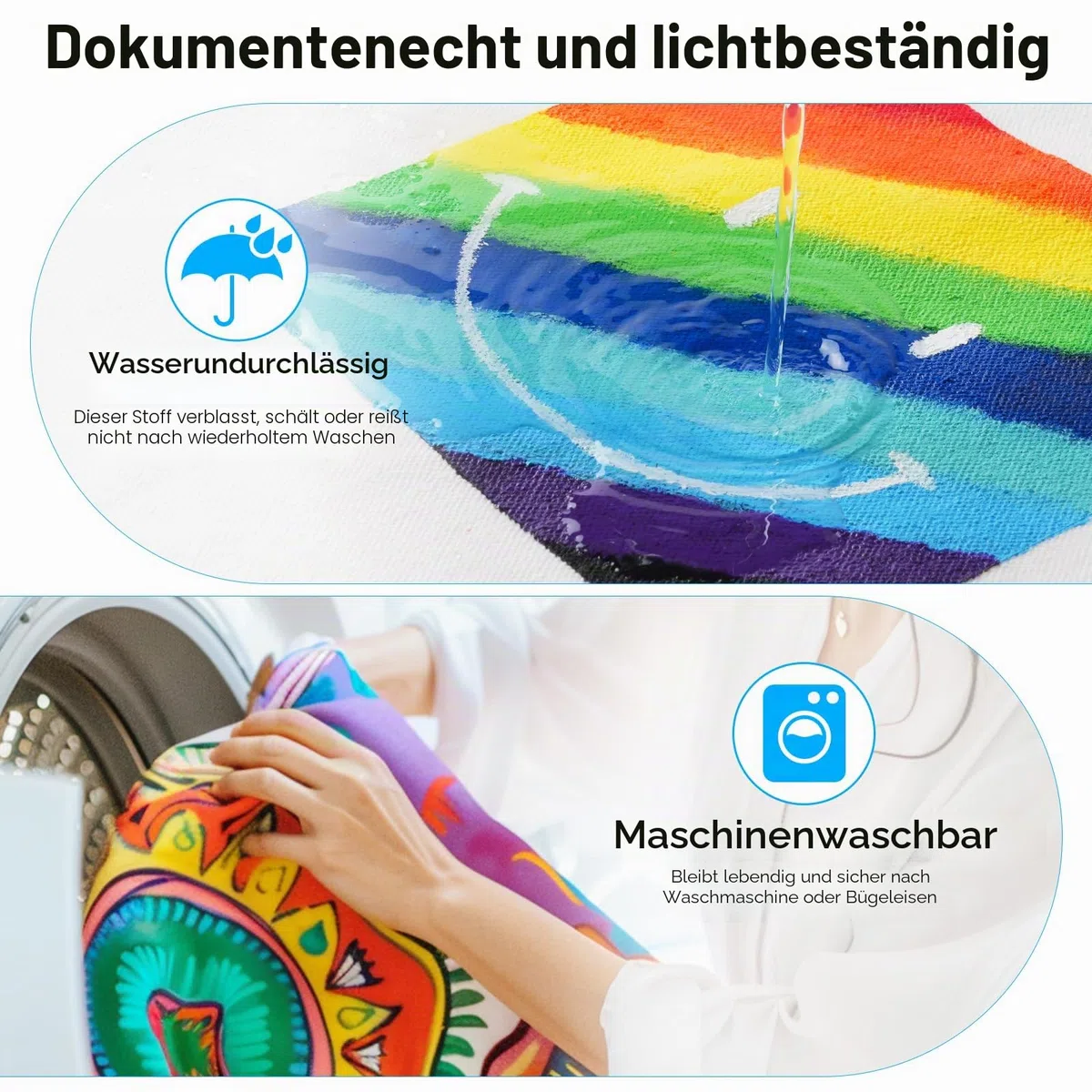 Nicpro Textilfarbe Waschmaschinenfest 12 Farben Je 30 ml, Stofffarben Waschfest, Stoffmalfarben mit 3 Pinsel, Palette, Vorlagen, Farbe für Kleidung, T-Shirts, Jeans, Taschen, Schuhe, Holz