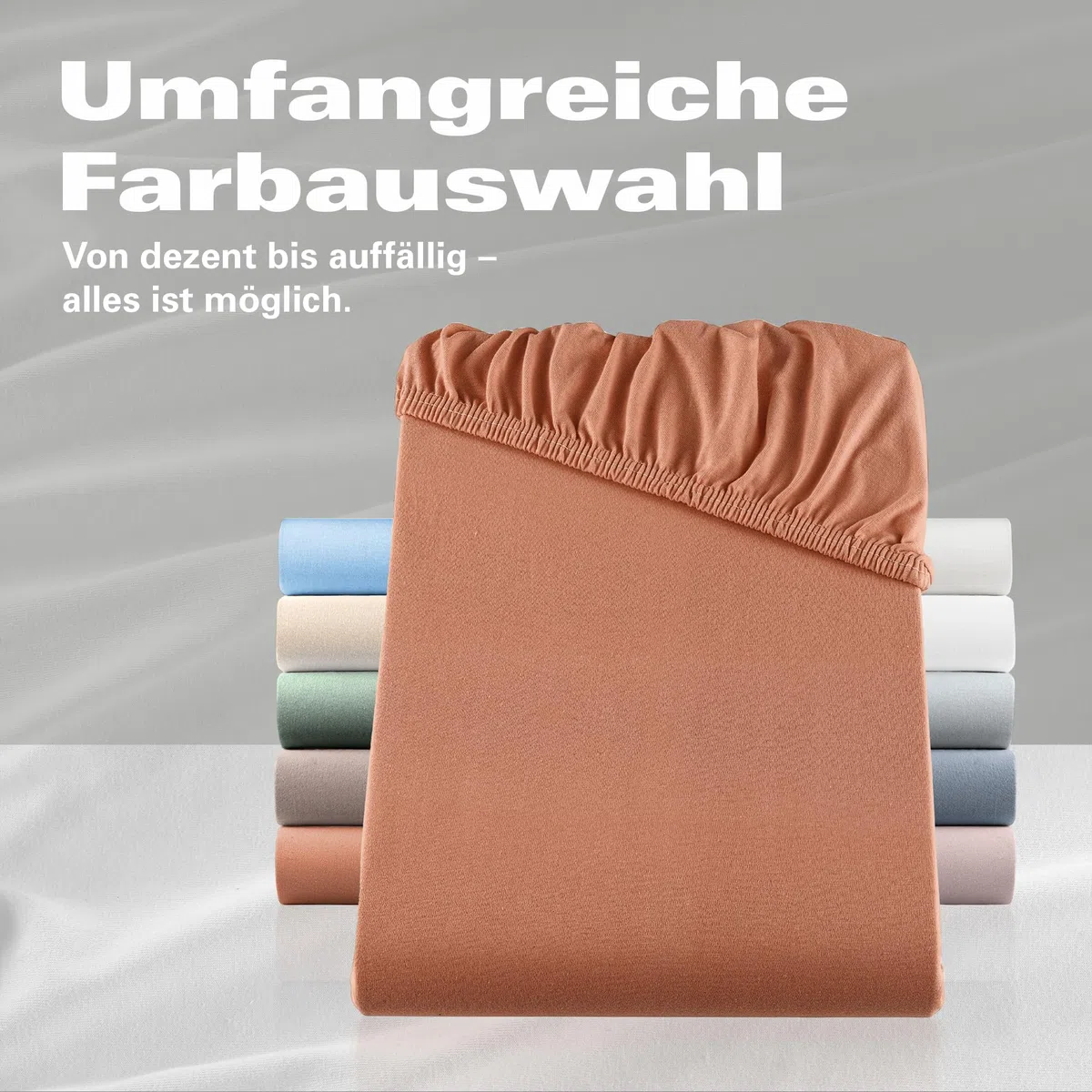 BaSaTex Doppelpack Bio Jersey Kinder Spannbettlaken 100% GOTS Zertifizierte Baumwolle - Spannbettlaken für Kinder- und Babybetten 60x120 – 70x140 cm - Farbe: Terrakotta