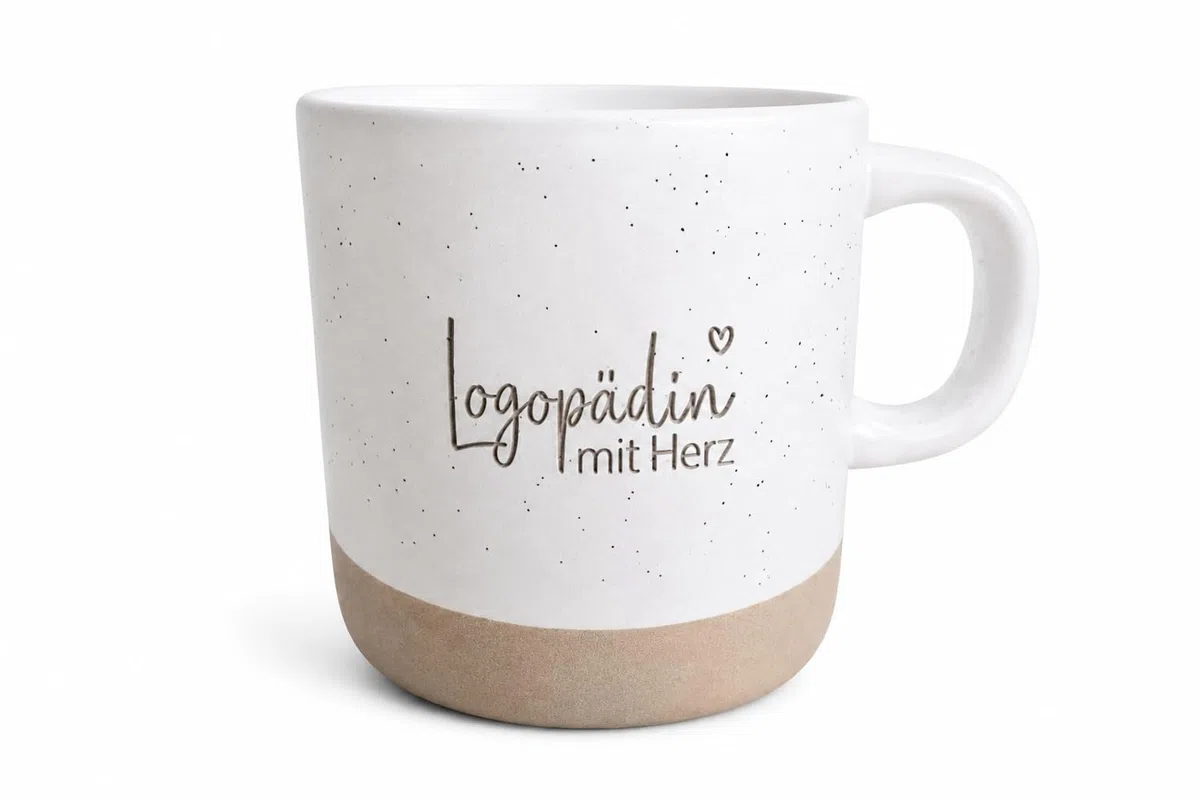 Logopädin Geschenk Tasse, Dankeschön für Logopädin, Logopädin mit Herz, Logopäde Geschenkidee (Logopädin)
