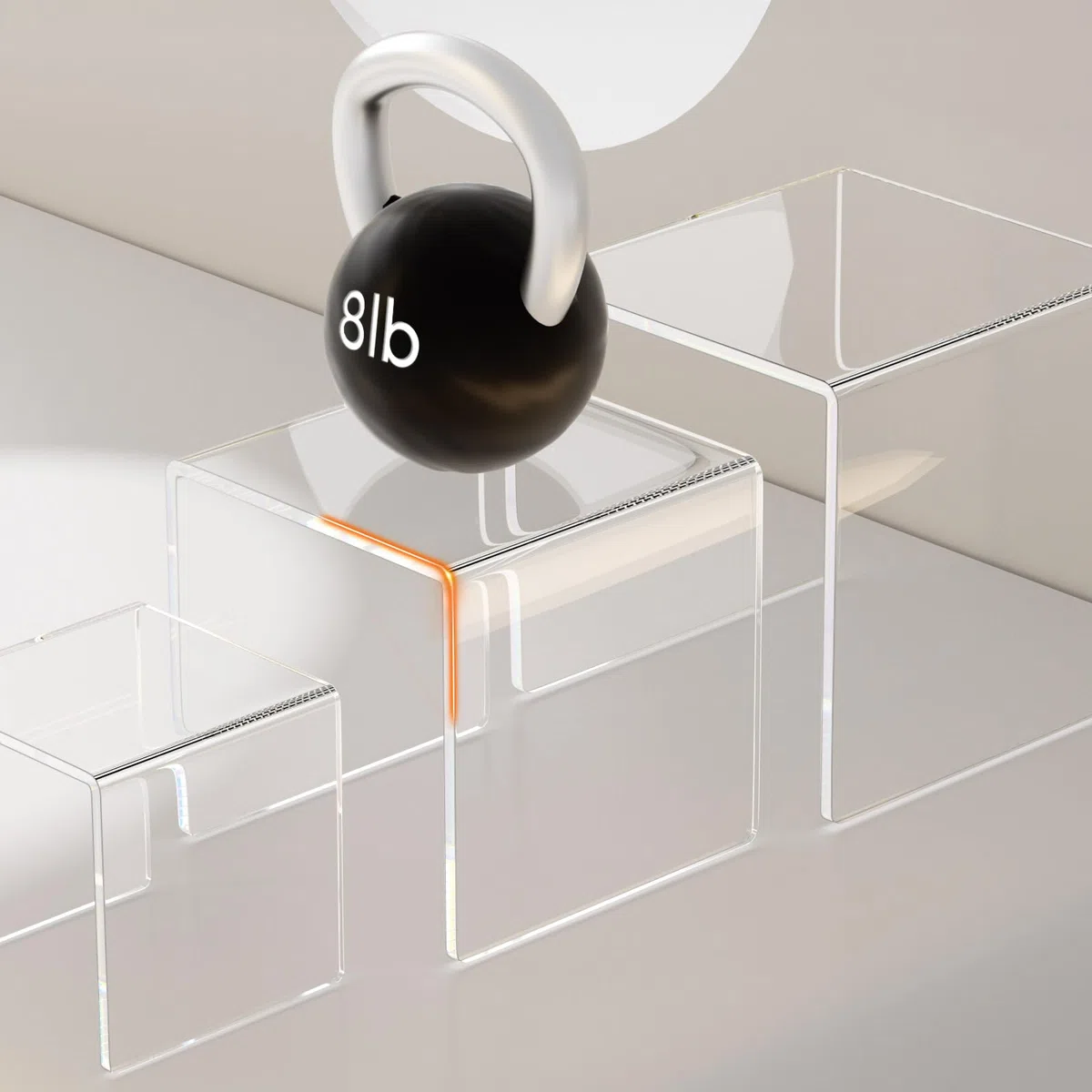AITEE Acryl Display Risers Stand: Klares Acryl Parfümregal mit 3 Quadratischen Größen für Funko Pop Figuren, Schmuck, Kosmetik, Cupcakes – Tischdekoration für Produktpräsentation (6 Stück)