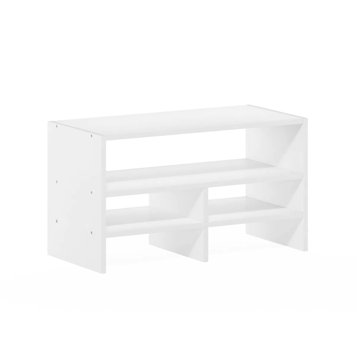 Furinno Hermite Schreibtisch-Organizer-Regal, Bücherregal, Weiß