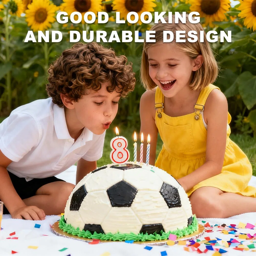 Fußball-Kuchenformen zum Backen 8 inch, Kuchenform aus Metall in Fußballform, Fußball Kuchenform aus Aluminium, Sphärisch Kuchen Backblech Aluminium Football form Backform für Dessert