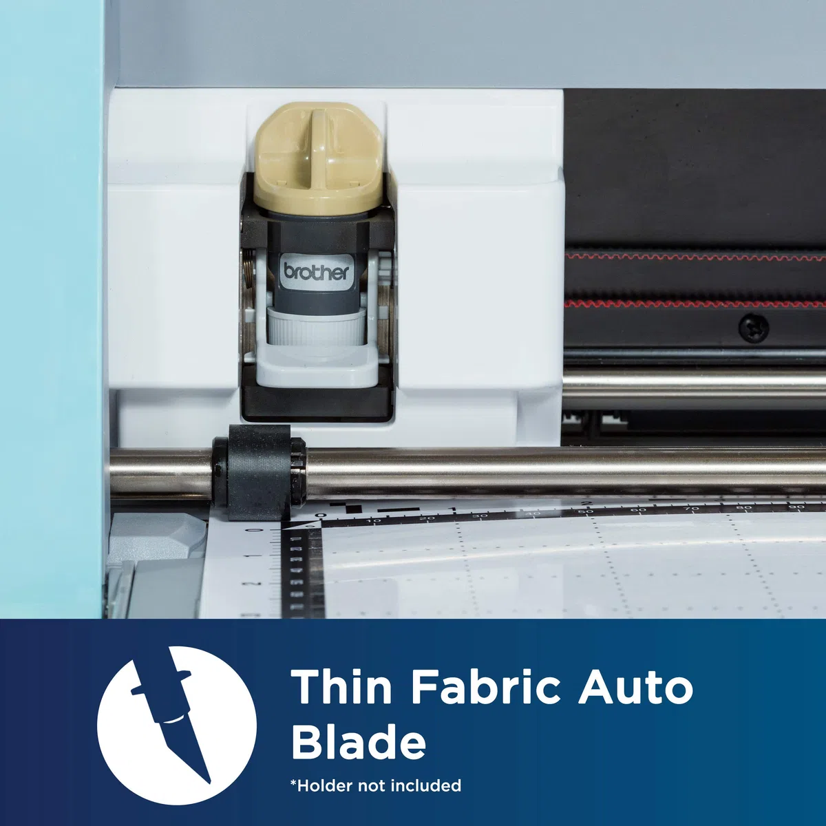 Brother ScanNCut DX Thin Fabric Auto Blade CADXBLDQ1, Zubehörklinge für Brother Schneidemaschinen, schneidet Stoffe 0,25–0,5 mm dick, zum Quilten von Teilen, Applikationen und mehr