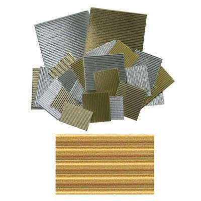 Metallic-Wellpappe, 50x70cm, 10 Bogen, gold