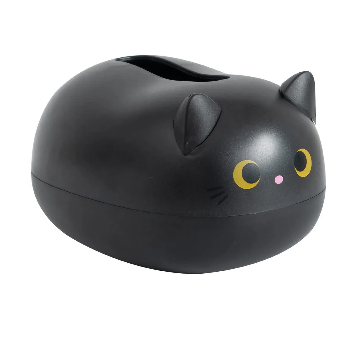 Naroote Taschentuchhalter, Cartoon, Einfache, Verschleißfeste Taschentuchbox, Multifunktional, Kompakt, für Schlafzimmer und Küche (Black)