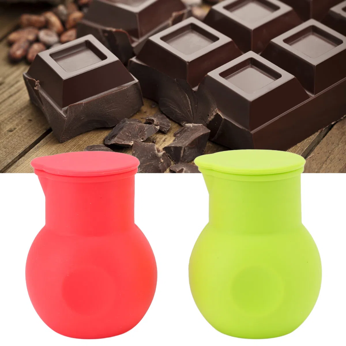 Silikon-Schokoladen-Schmelztopf, Bonbon-Schmelztopf, Buttersauce, Milch, Mikrowelle, Butterschmelzer, Backen, Gießwerkzeug für Zuhause, Küche, Schokolade, Butter, Käse,