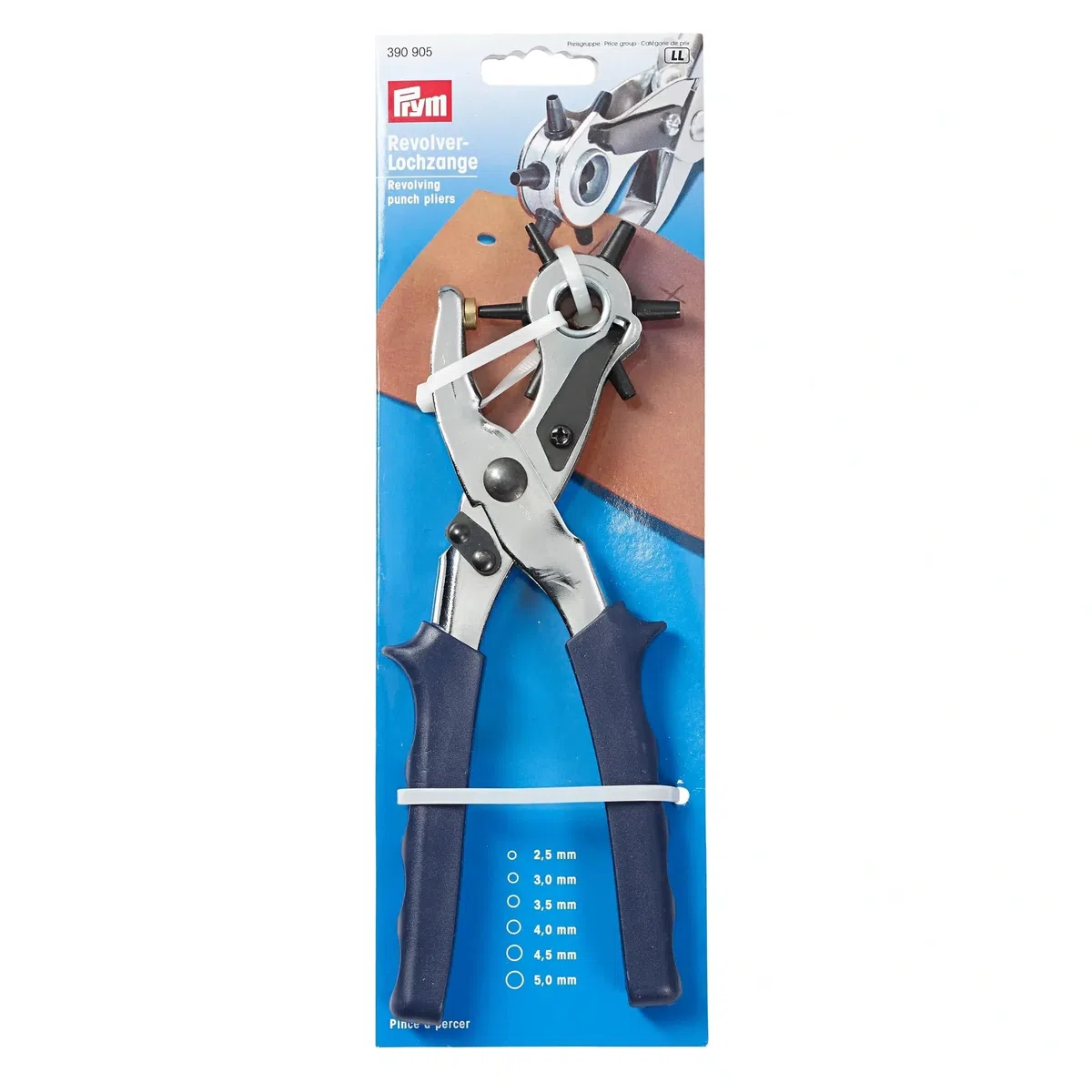 Prym 390905 Revolver-Lochzange mit Drehteller, Pflaumenblau, Einheitsgröße
