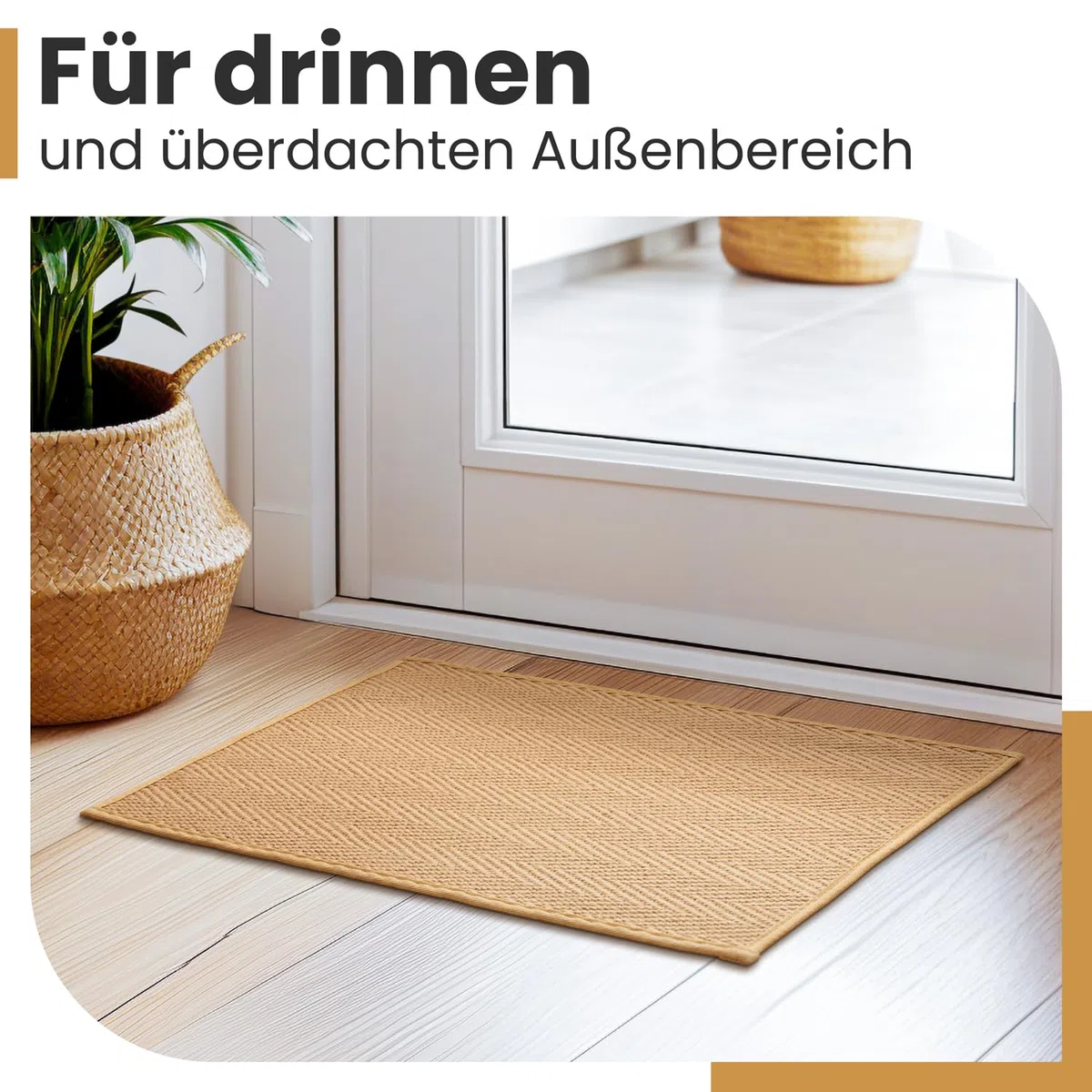 Bodenständig Premium Fußmatte - 100% Wetterfest - EIN echter Blickfänger. Fussmatte Aussenbereich wetterfest - Türmatte Fussmatte aussen & Fussabtreter aussen & Fußmatte Outdoor