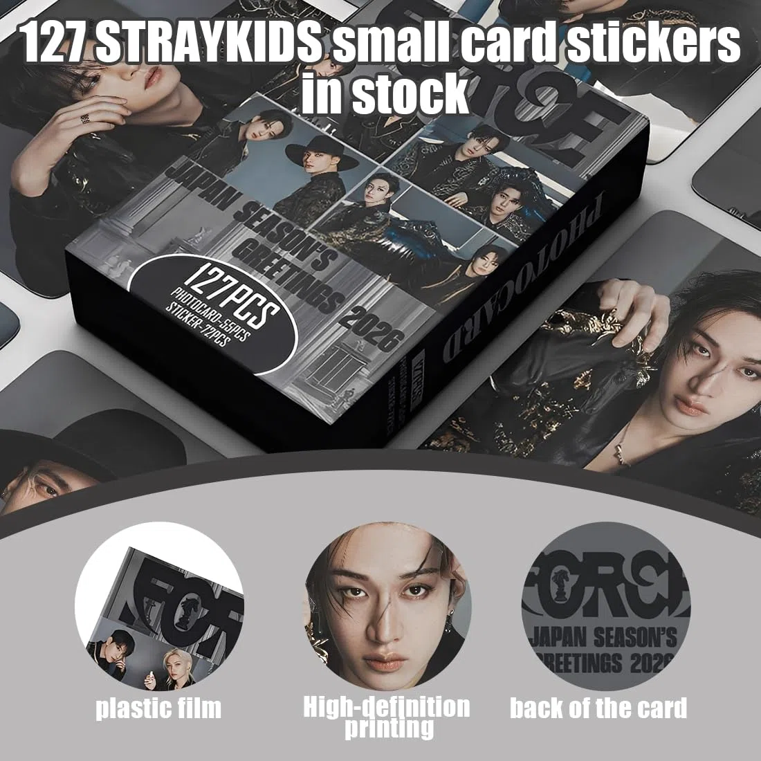 127pcs SK Photocards,SK Lomo Karten,SKZ Neue Album Karten für Fans