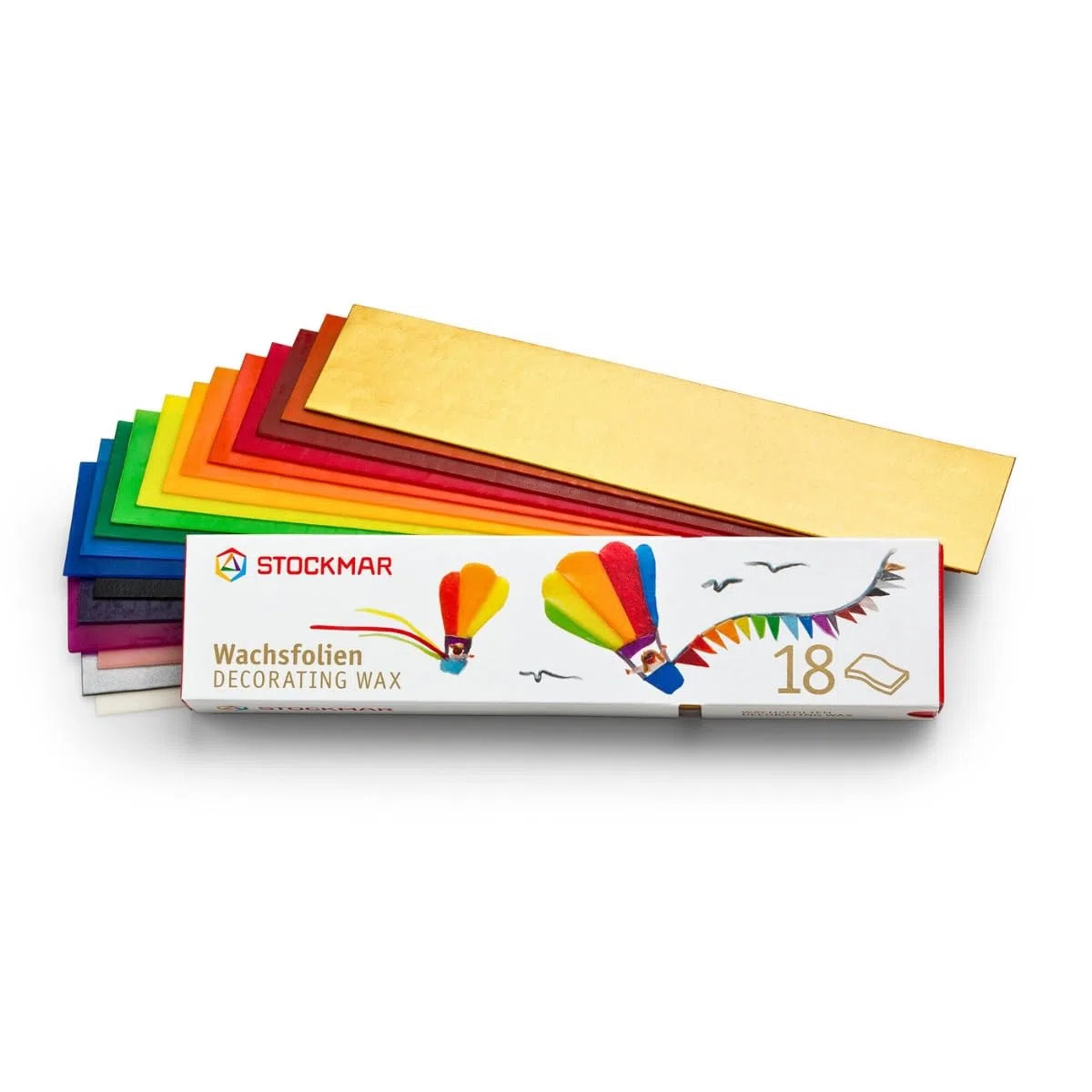 Stockmar Wachsfolien 20 x 4 cm - 18 Farben sortiert