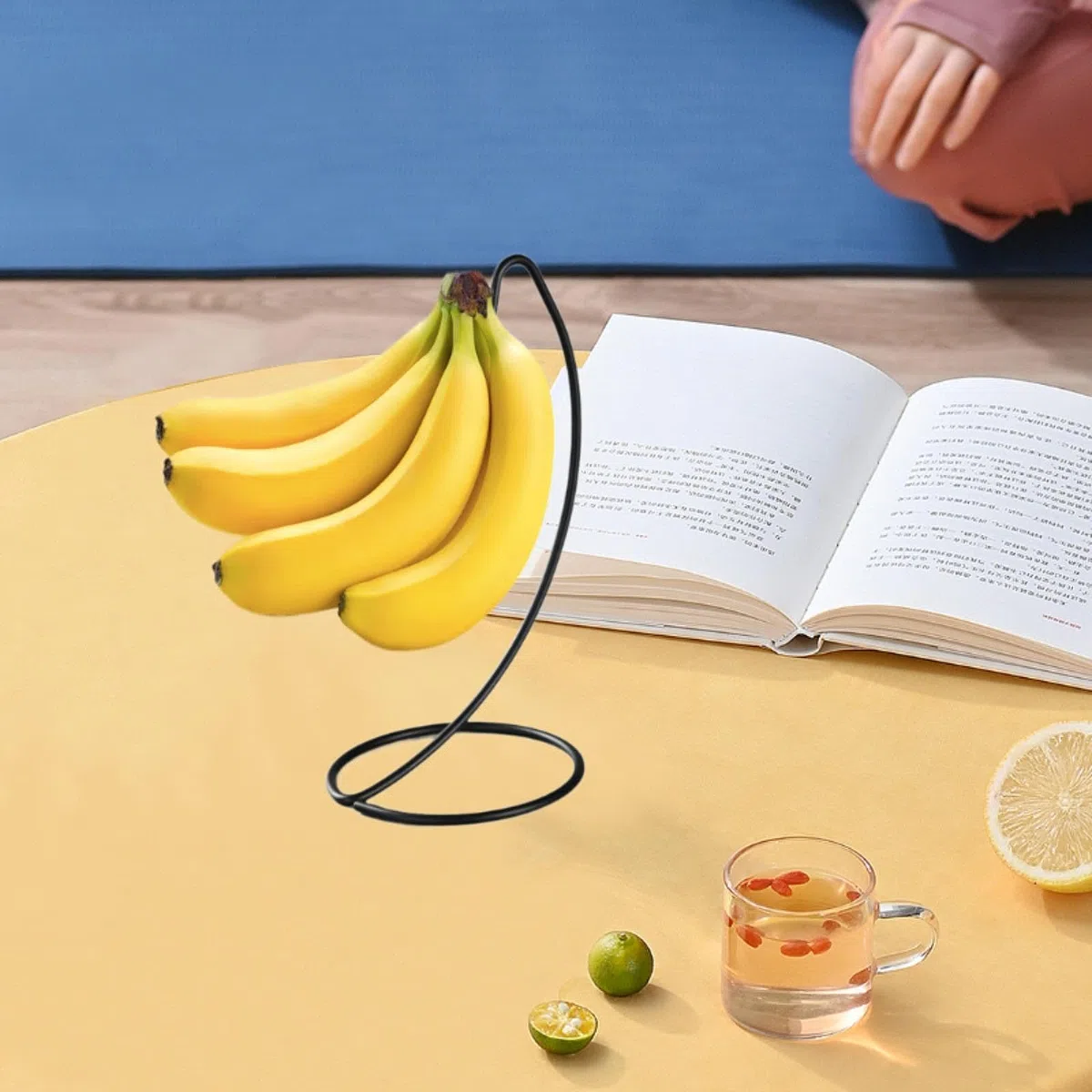 MagiDeal Bananenhalter moderner Bananenbaum, Schwarz