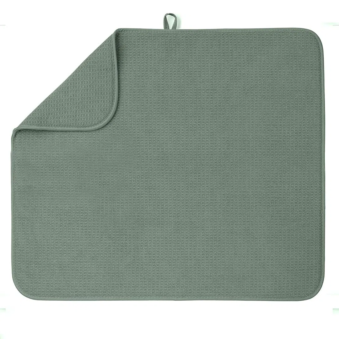Bellemain XXL Geschirrmatte, Mikrofaser, super saugfähig (grün, 40,6 x 45,7 cm)