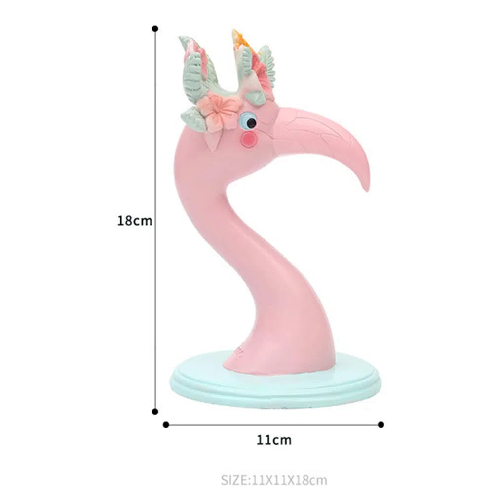 Niedlicher Brillenhalter Eleganter rosa Flamingo-Brillenständerhalter, Brillenzubehör für dekorativen Schreibtisch/Heim/Büro