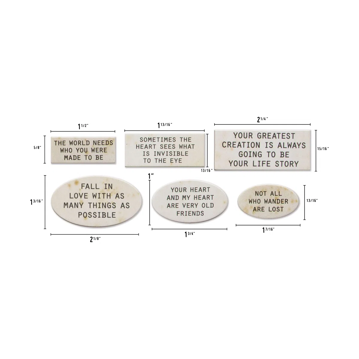 Idea-Ology Chipboard Quote Chips 48/Pkg-Labels TH94320