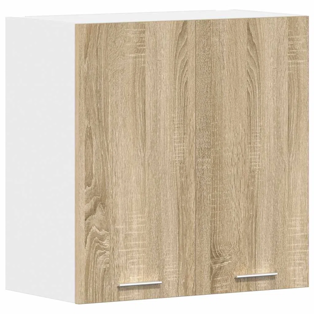 vidaXL Hängeschrank Lyon Sonoma-Eiche 60x31x60 cm Holzwerkstoff, Küche Schrank, Einbauküche, Küchenzeile, Küchenmöbel, Oberschrank, Küchenschrank
