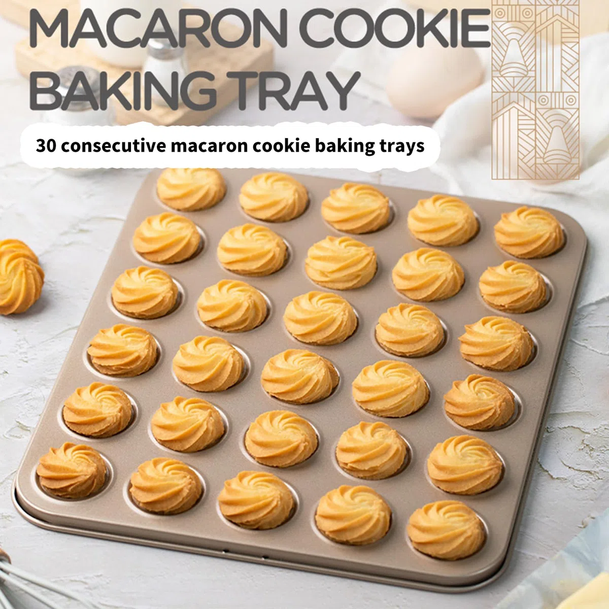 Professionelle Macarons und Kekse Pfanne Elegante Antihaft Macaron Tablett Einzigartiges Backblech für handgemachte Kekse