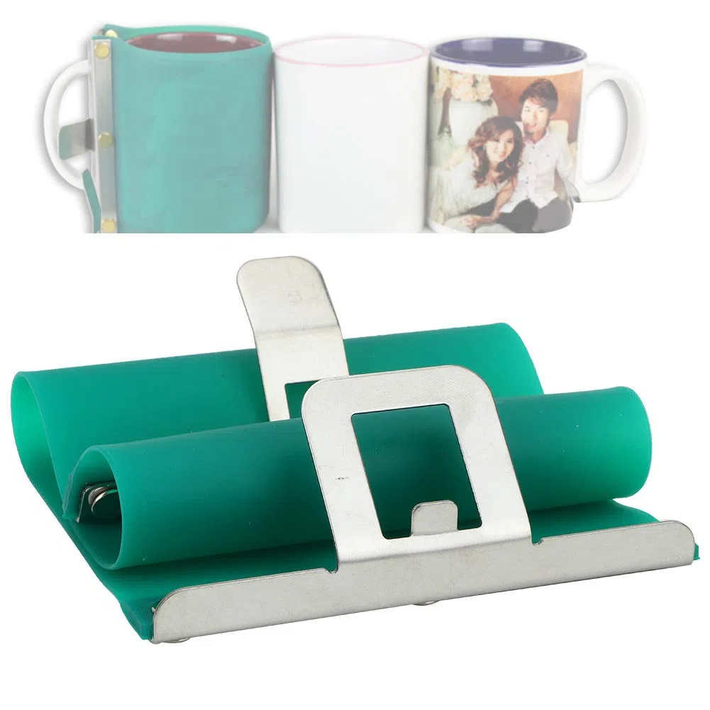 Tyenaza Tassenmanschette Tassenpresse Tassenmanschette Backofen Tassen Manschetten Sublimation,3D Sublimation Silikon Becher Wraps, Hitze Vinyl Pressband für den Tassendruck