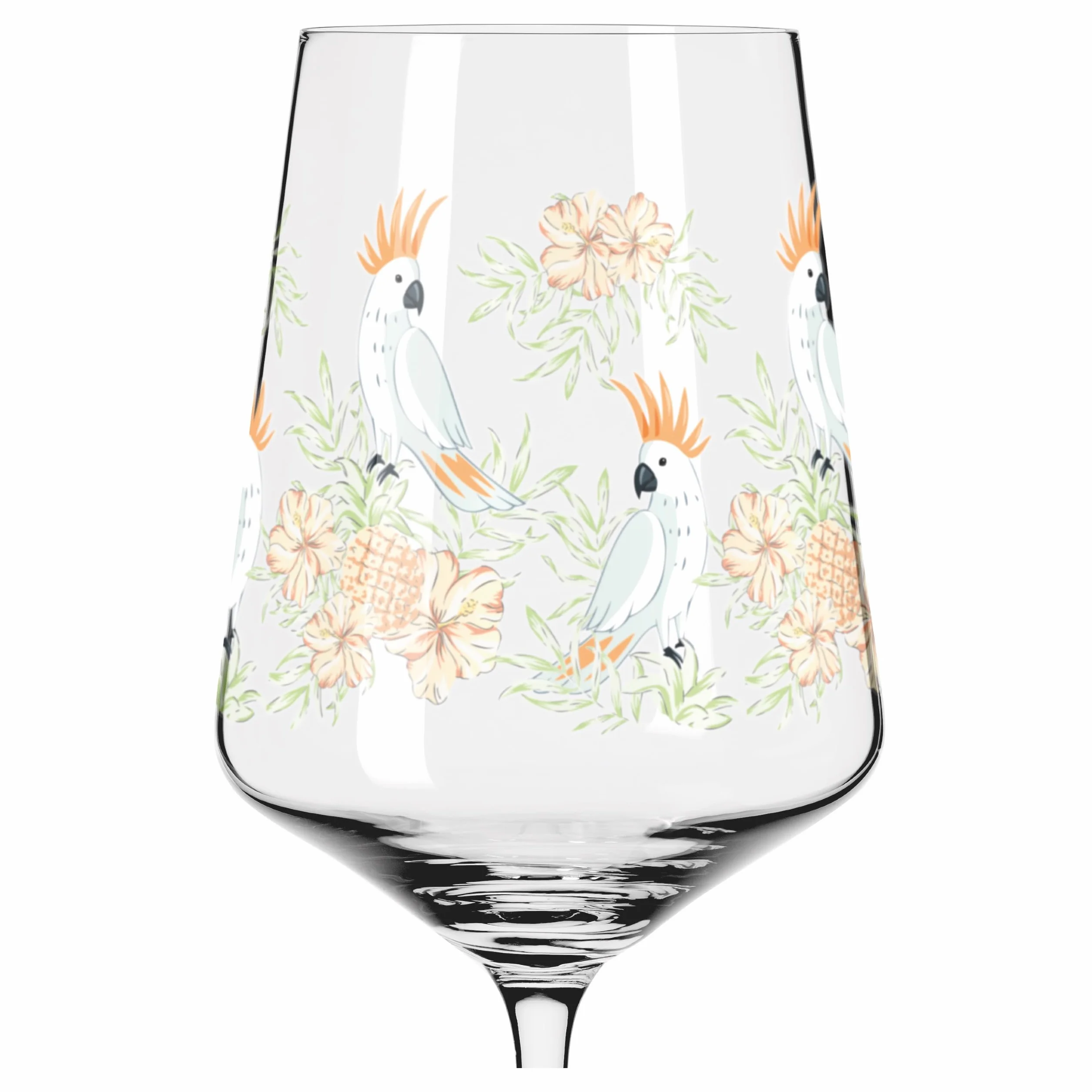 RITZENHOFF 6211001 Aperitif-Glas 2er-Set 500 ml - Serie Sommertau - floraler Stil, mehrfarbig - Made in Germany