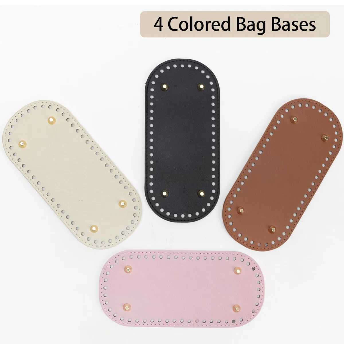 Taschenhenkel Set,Taschenverschluss,Taschenboden Zum Häkeln,Taschengriffe für DIY und Nähen