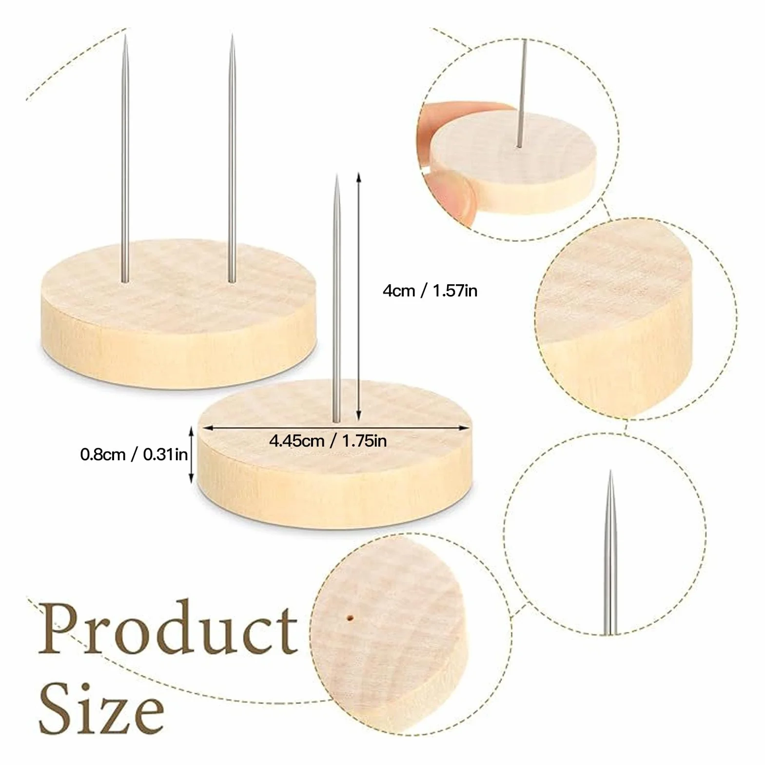 24 Stück Häkelpuppenständer Verstellbar, 12 Einzelnadeln 12 Doppelnadeln aus Holz Gestrickte Puppenständer, Häkelpuppenständer, Häkelpuppenständer aus Holz