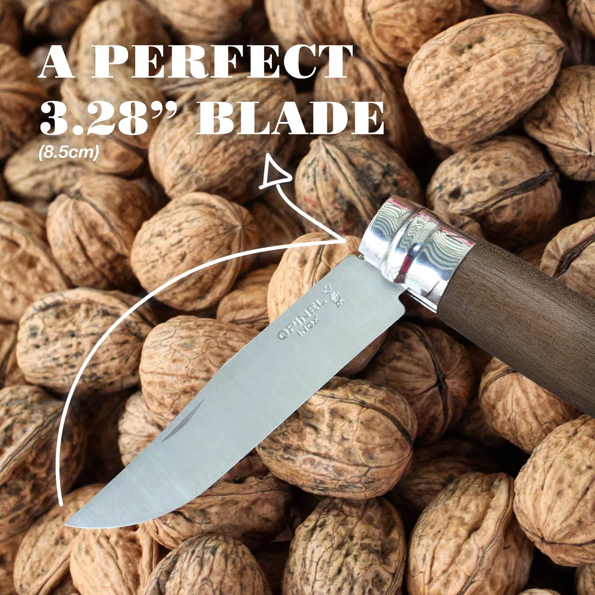 Opinel 254052, Messer, Größe 8 Outdoormesser, Natur, S