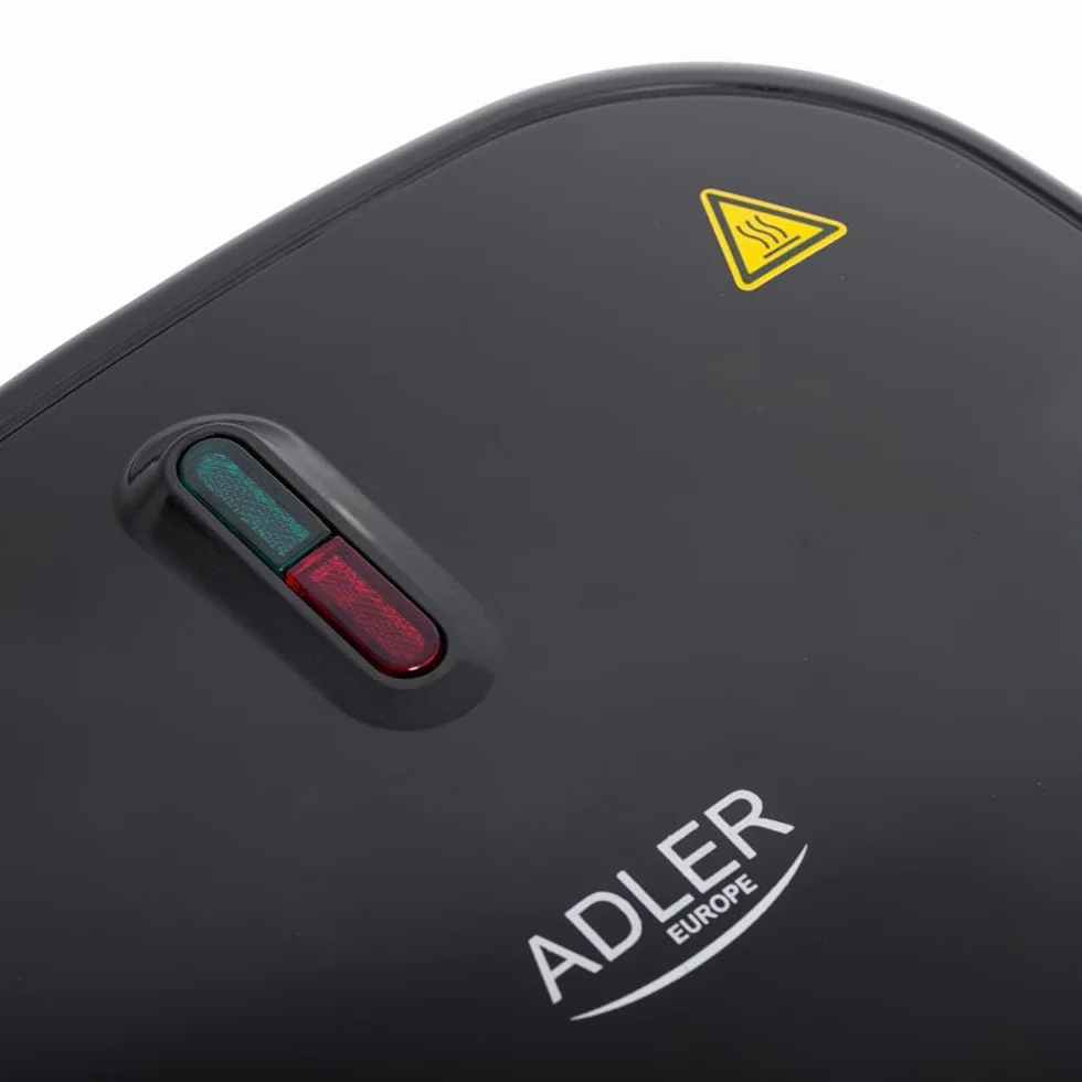 ADLER EUROPE AD 3071 Nuss-Maker, Nussbackautomat, Nusskeksbereiter für 12 Kekse, Antihaftplatten, 2-minütiger Backzyklus, Cool-Touch-Griffe, 750W, Schwarz – Perfekt für frische, knusprige Kekse