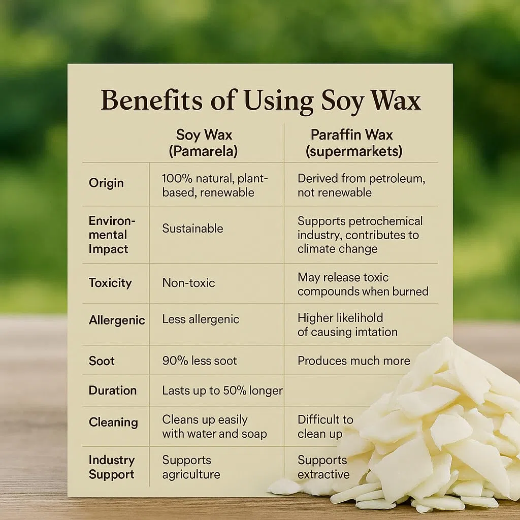 Duftwachswürfel Sojawachs Geschenkset – Wax Melts für Duftlampe, 5 Düfte – Handgemacht, Natürlich ohne Paraffin, Phthalate & Parabene (Eternal Flower)