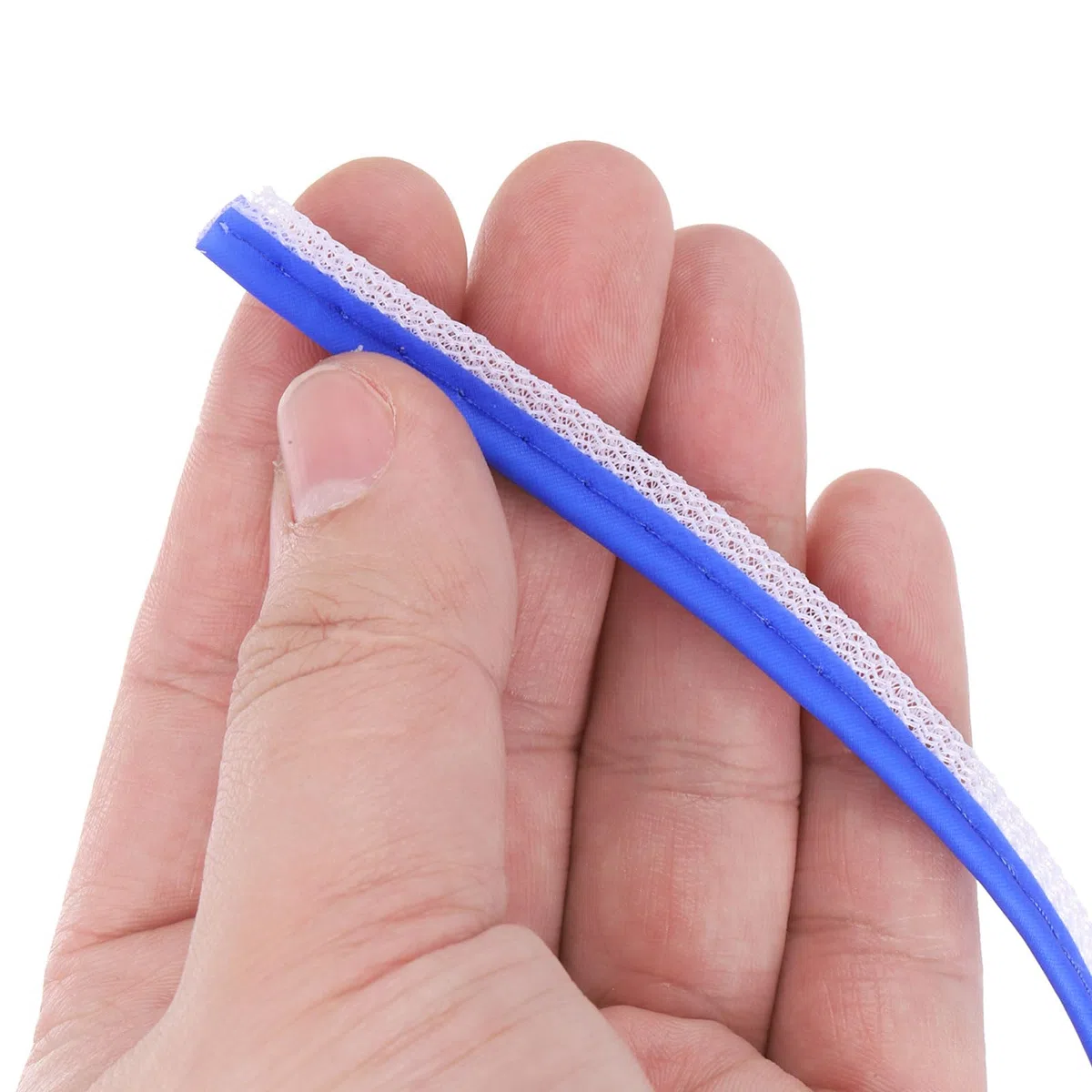 PATIKIL Reflektierendes Paspelband 25 Yards/23 Meter, Einfassungsband zum Aufnähen von hochsichtbarem Paspelband für Kleidung und Taschen, Blau