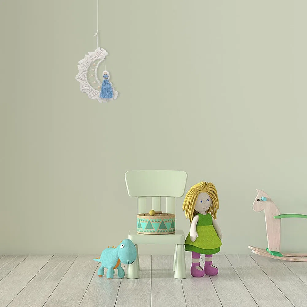 WEBEEDY DIY Makramee Mondpuppen Set Handgefertigte Makramee Mondpuppen Dekoration Mit Schritt Für Schritt Videoanleitung Für Anfänger Und Erwachsene Mondpuppen Wandanhänger Für Zuhause Oder Zimmer