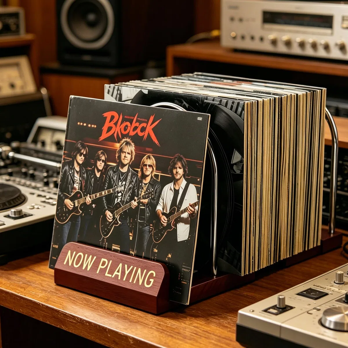 BORDEAG Schallplatten Aufbewahrung, Schallplattenständer 30-70 Lps, 1 Etage Vinyl-Schallplattenständer, Schallplatten Regal Mit Verstellbarer Trennwand Für Alben, Zeitschriften, Regal, Organizer