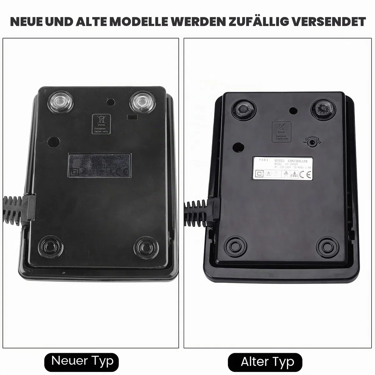 Fußpedal für Nähmaschine, Universalpedal mit Netzkabel für Nähmaschinen, 220 V, Fußsteuerung, elektronische Fußsteuerung