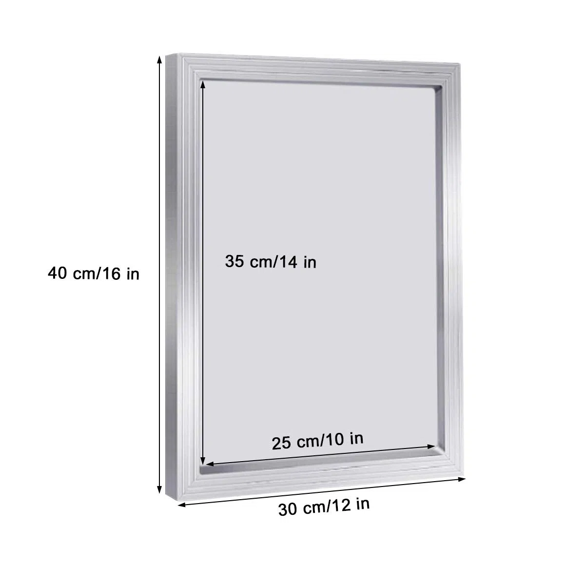 Siebdruckrahmen aus Aluminium mit 43T/110 weißem Netz, für Siebdruck, 25,4 x 35,6 cm, 2 Stück