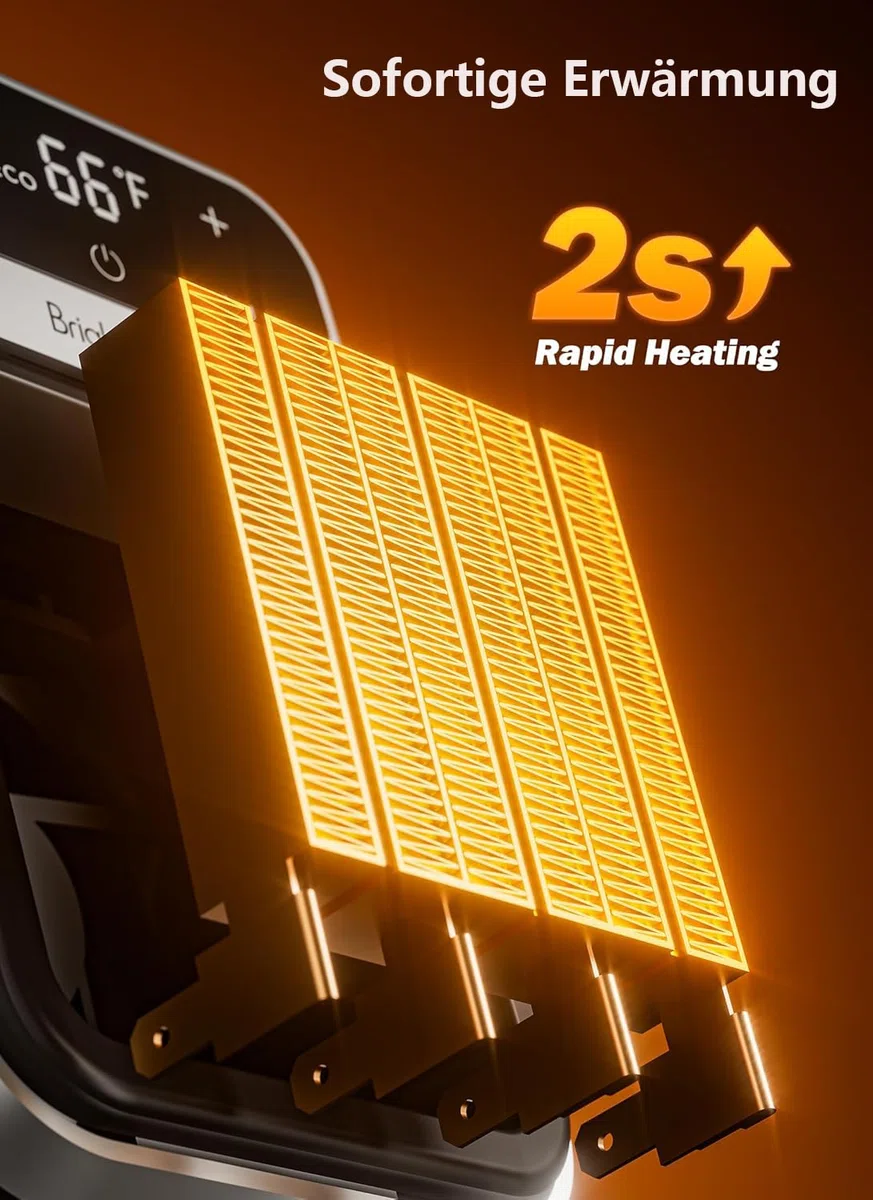 Steckdosen Heizlüfter mit Fernbedienung,Mini Keramik Heizlüfter Bad Energiesparend Leise Heizung 800W Heizstrahler mit 12h Timer Thermostat Überhitzungsschutz für Schlafzimmer