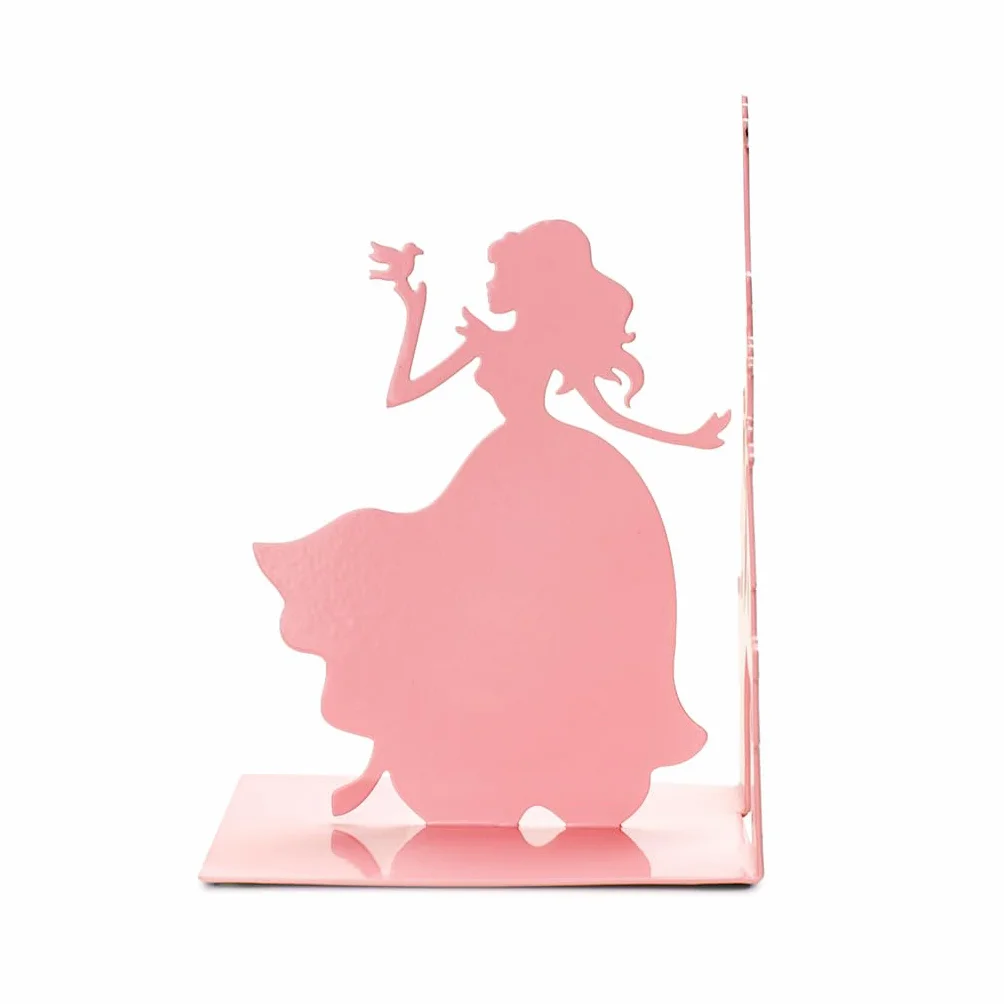 Balvi Buchstütze Fairy Tale Farbe Rosa Eine Prinzessin und Ihr Schloss Metall