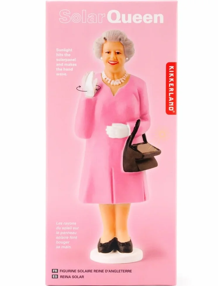 Kikkerland Figur winkenden Königin (Queen), solarbetriebene sortierte Farbe (1 Artikel)
