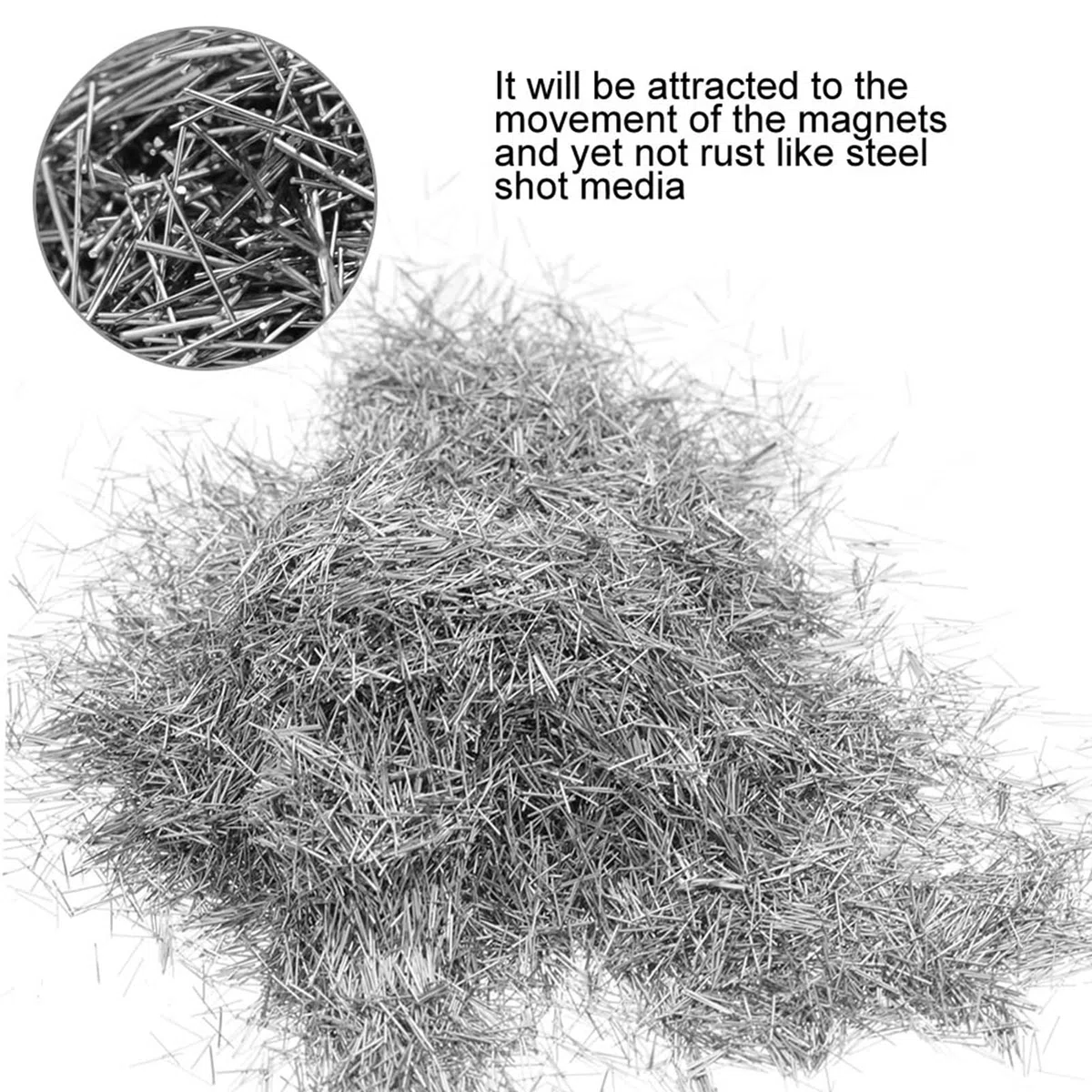 Polierstifte aus Edelstahl, 100 G Professionell Magnetische Tumbler Medienstifte, 0,2Mm 0,3Mm 0,4Mm 0,5Mm Optionaler Schmuckpolel Finishing Pin Zum Metallpolieren (0,5 mm)