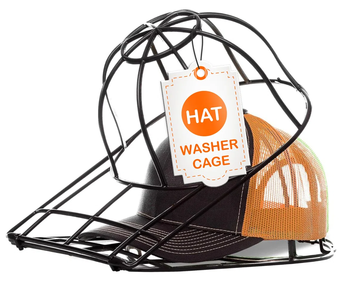 BallcapBuddy Hat Washer Hat Cleaner for Baseball Caps for Washing Machine or Dishwasher, for Flat & Curved Hats