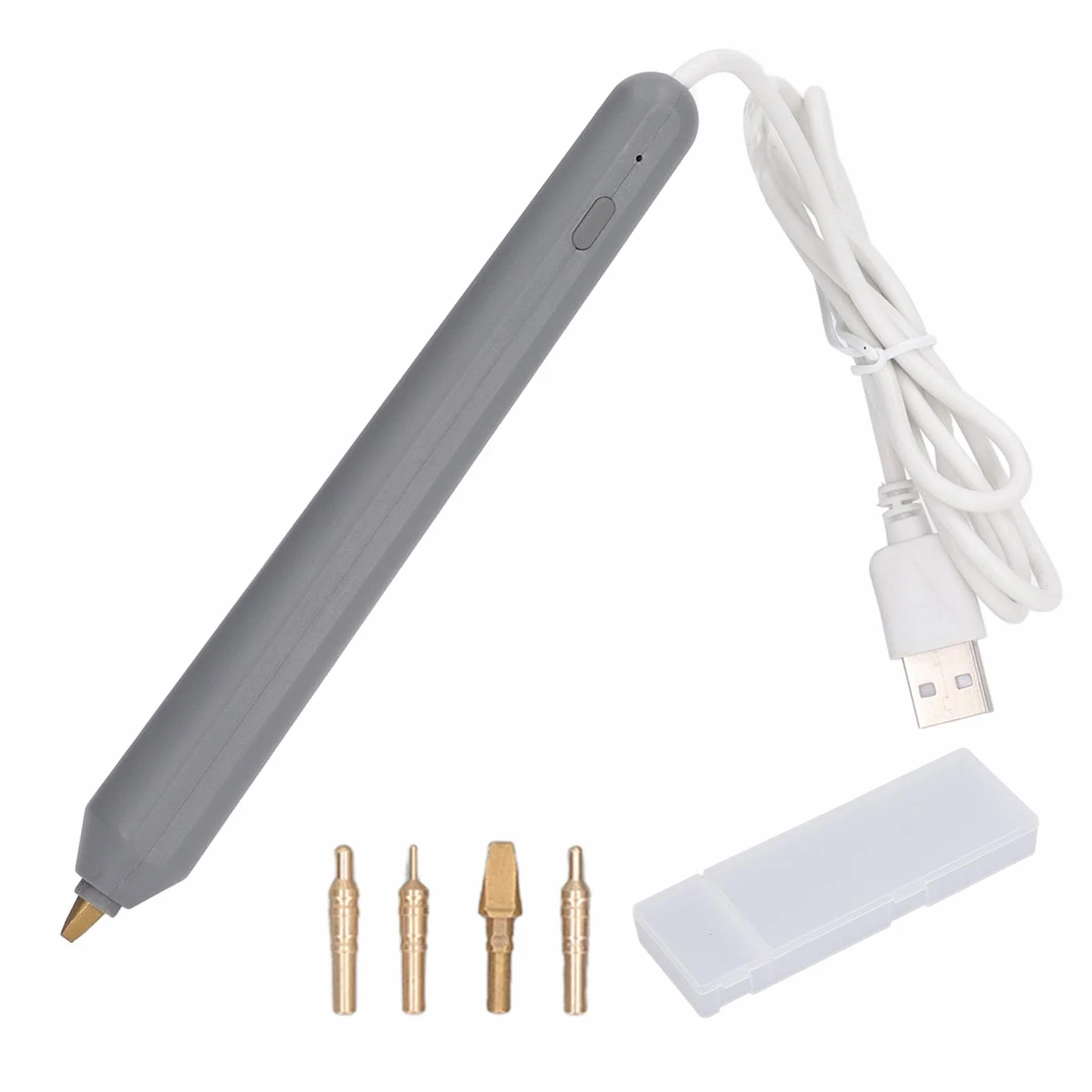 Heißfolienstift Heißfolien, Hot Beheizte Folienstifte Set USB-Stempel und Prägestift Heißfolien Prägestempelstift mit Heizstiftspitzen für DIY Kartenherstellung, Basteln, Scrapbooking