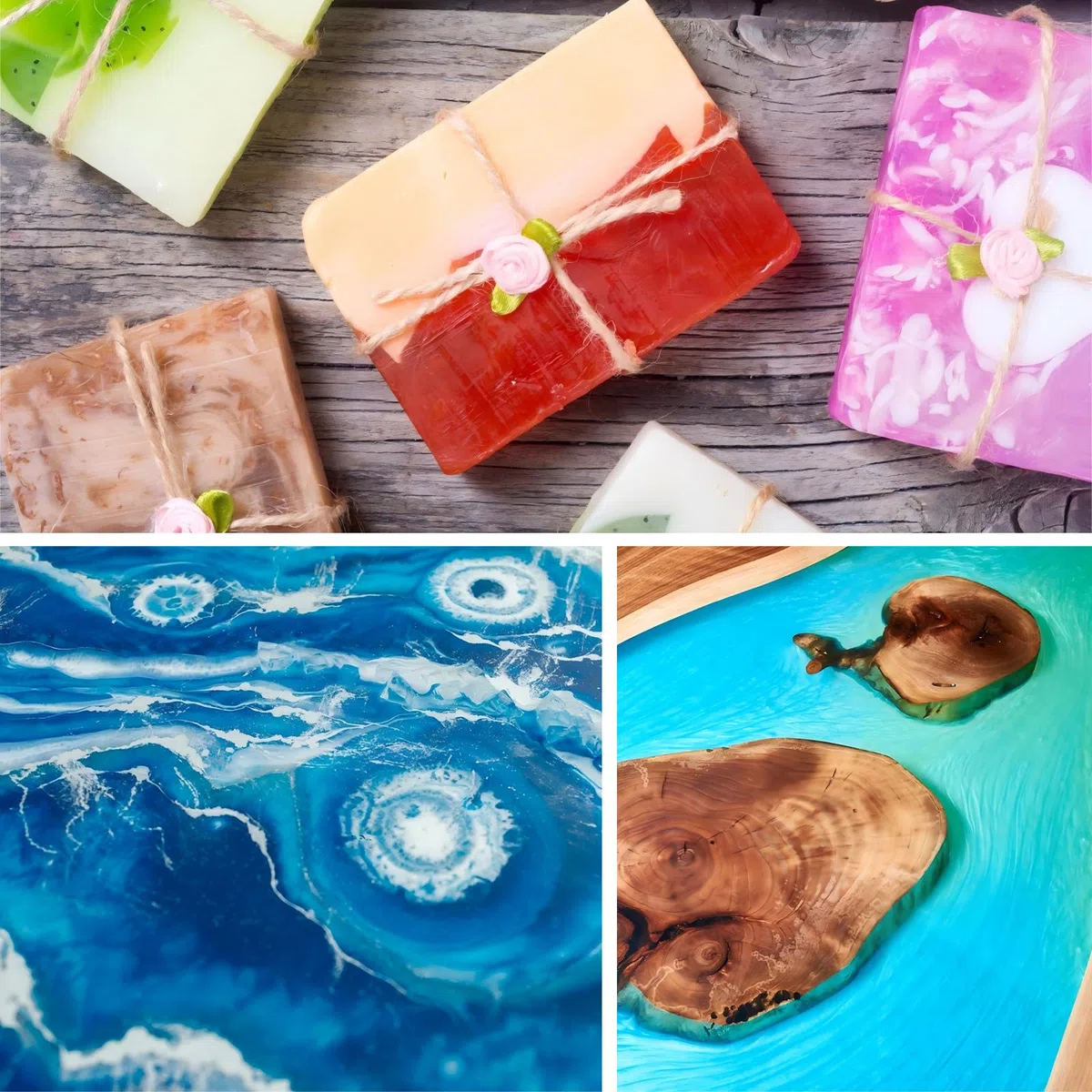 Mica Pulver, 6 Farben Funkeln Epoxidharz Farbe, 10ml Farbe für Gießpulver, Seifenfarbe, Pigmentpulver für Seife, DIY, Kerzenherstellung, Badekugeln, Epoxidharzfarbe