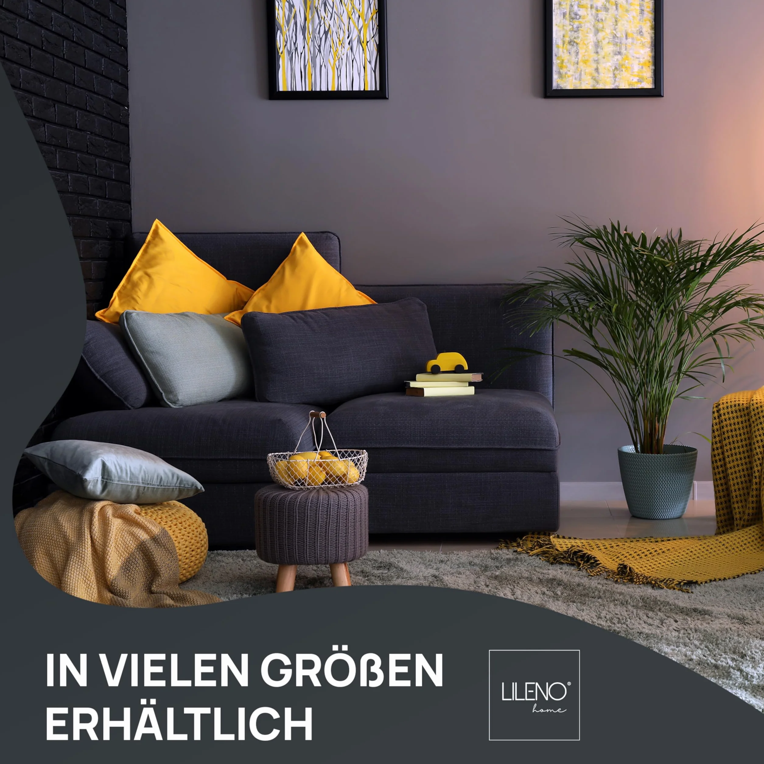 LILENO HOME Kissenfüllung 40x40 (4er Set) | Pralle Füllung für Couchkissen & Dekokissen 40x40 | Wolkenweiches Sofa Pillow & Schlafkissen Made in Germany | Kissen Set mit Oeko-Tex